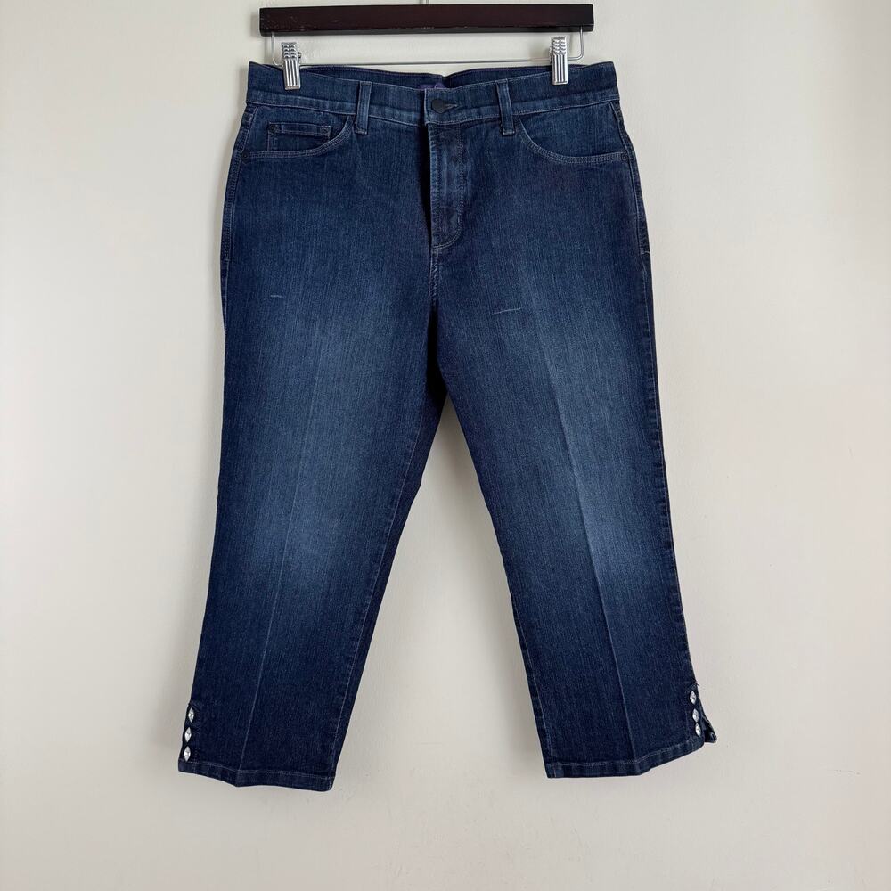 NYDJ Women's Straight Leg Jeans - Dark Blue